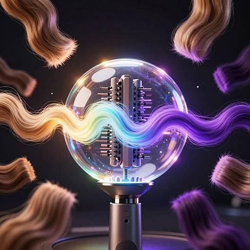 Futuristic Hair Color Generator Orb