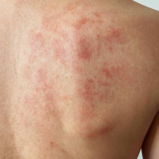 Detailed Close-Up of Vibrant Skin Rash