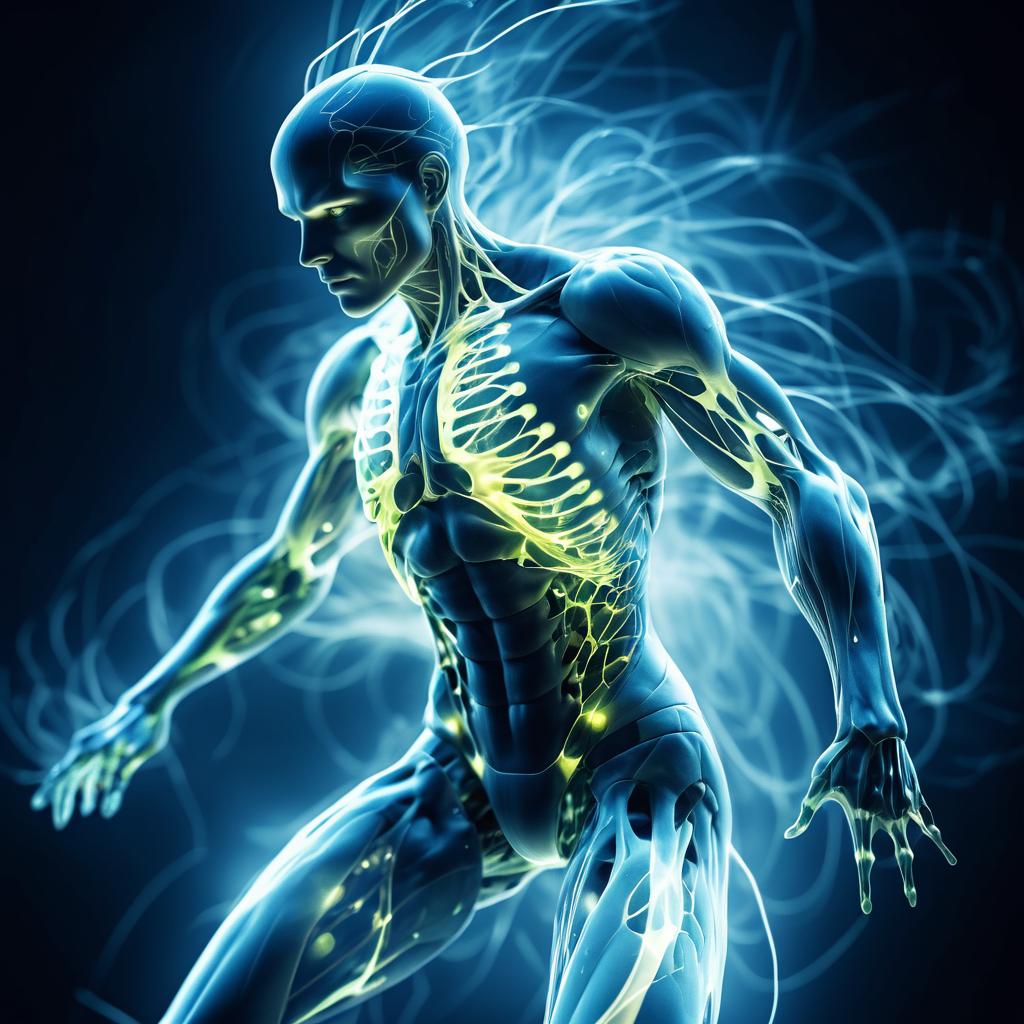 Irradiated Humanoid in Energy Collapse