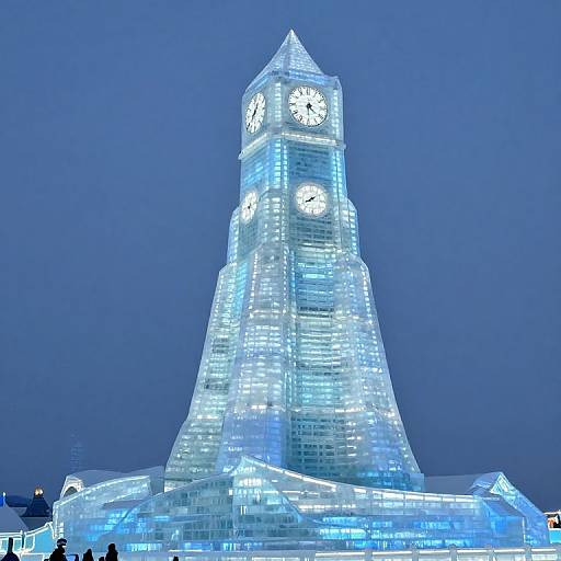 Translucent Icicle Clock Tower Glow