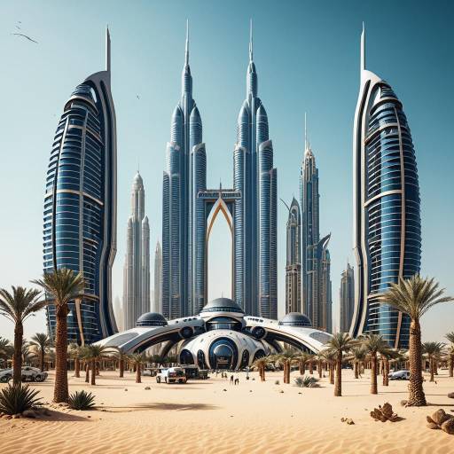 Futuristic Oasis City Design Concept