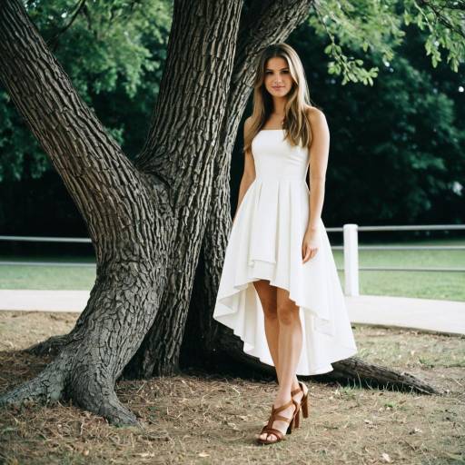 Elegant Wedding Guest in Outdoor Setting