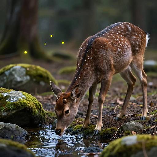Serene Deer by Twilight Stream