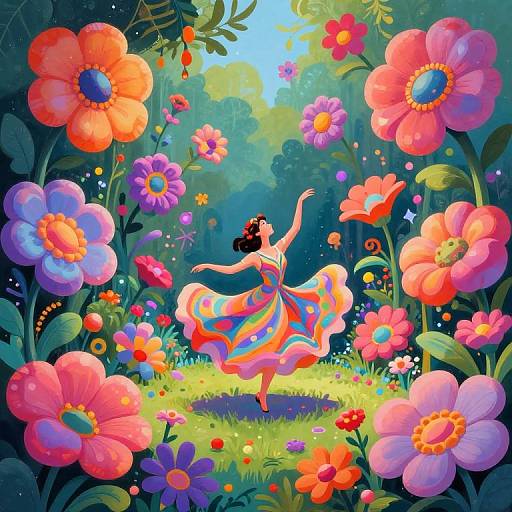 Psychedelic Bug-Eye Garden Dance