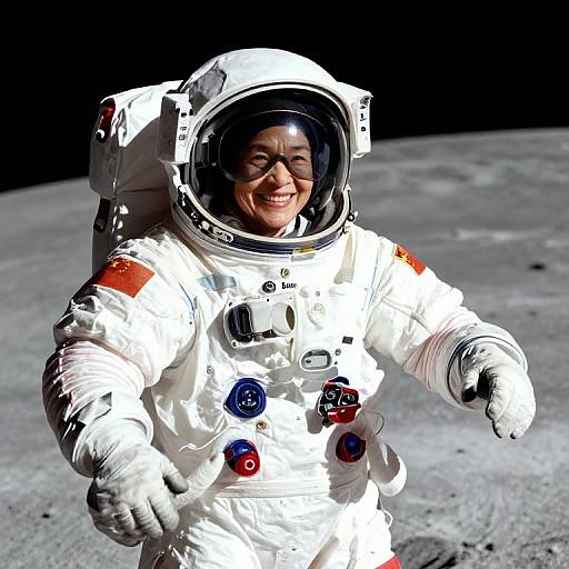 Mom's Moonwalk in Astronaut Suit