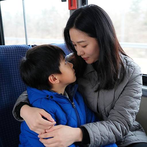Tender Moment on a Bus Journey