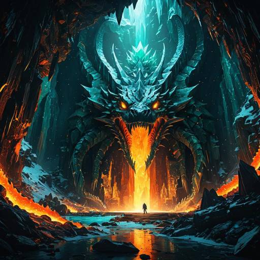 Colossal Serpent in Ice Cavern Colossal Serpent in Ice Cavern