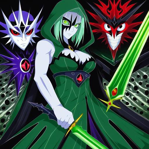 Illustration of Diabellstar the black witch, yu-gi-oh! in the style of Sousou (sousouworks)