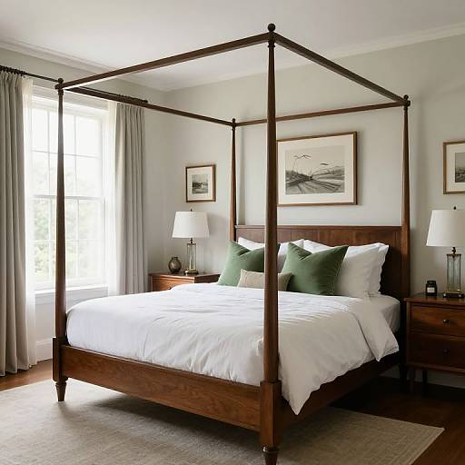 Cozy Traditional Four-Poster Bedroom