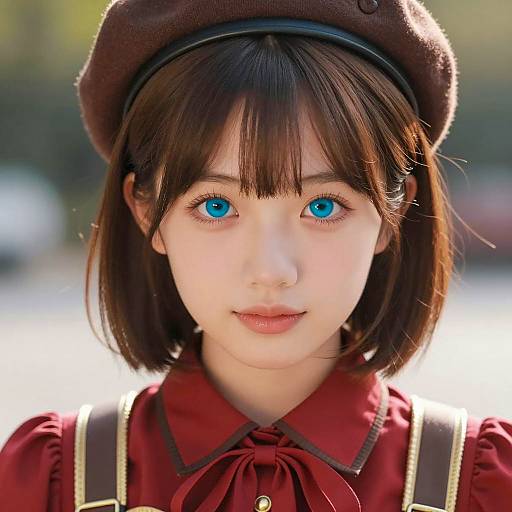 Photorealistic Anime Costume Playmate Portrait