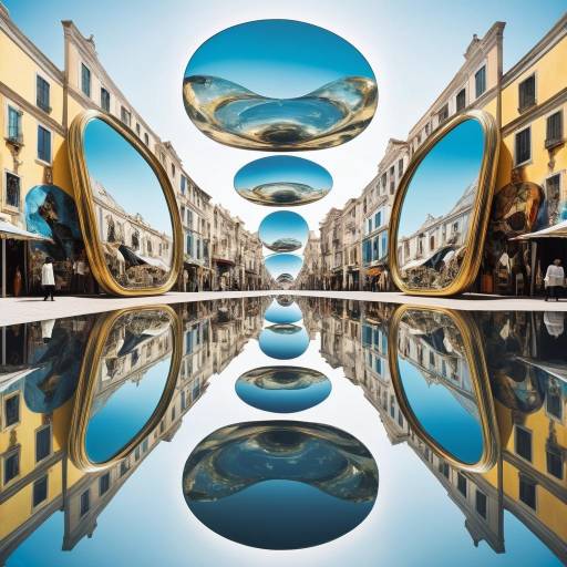 Surreal Marketplace of Warped Mirrors Surreal Marketplace of Warped Mirrors