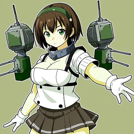 Illustration of Mutsu kai ni (kancolle), kantai collection in the style of Otoi rekomaru