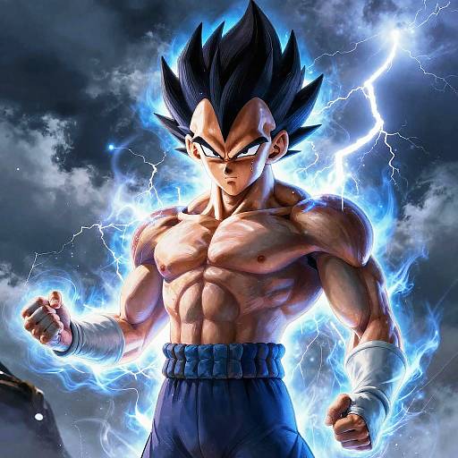 Ultra-Realistic Vegeta Buzz Cut