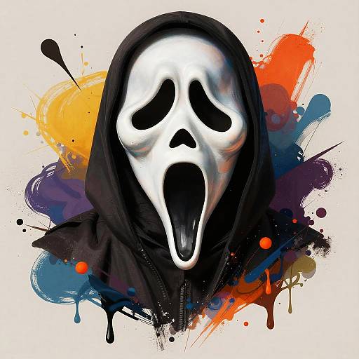 Surreal Scream Mask Transformation