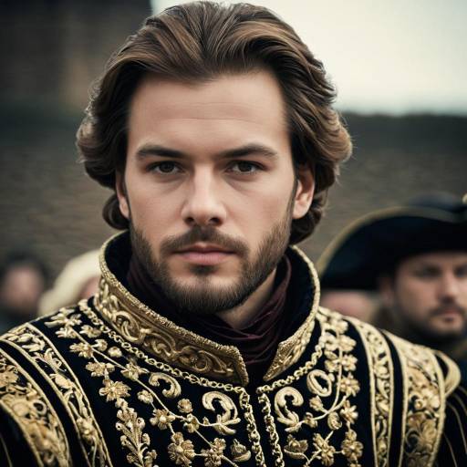 Portrait of Man in Elizabethan King Costume