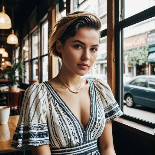 Bohemian Vibes: Urban Cafe Fashion Shoot
