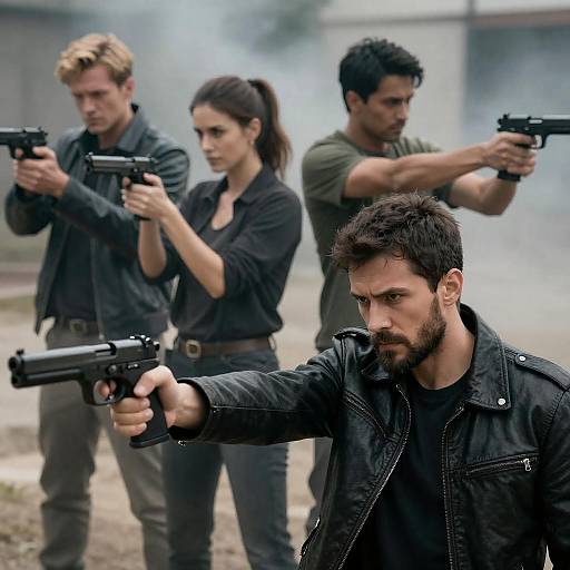 Dramatic Urban Standoff Photography