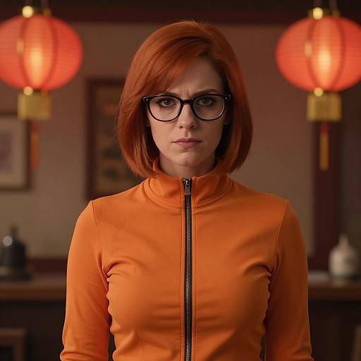 Anime-Inspired Velma Halloween Portrait