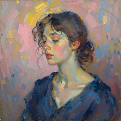Modern Impressionist Portrait of a Woman