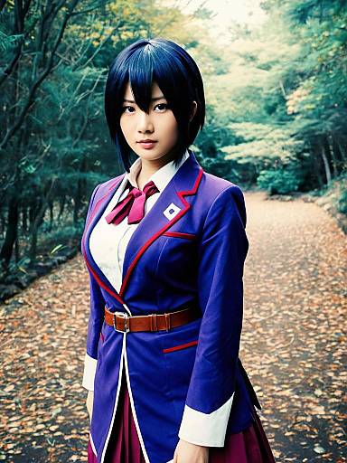 Realistic Hitagi Senjougahara Cosplay