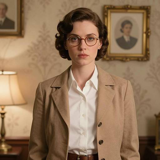 Vintage 1920s Retro Outfit Portrait