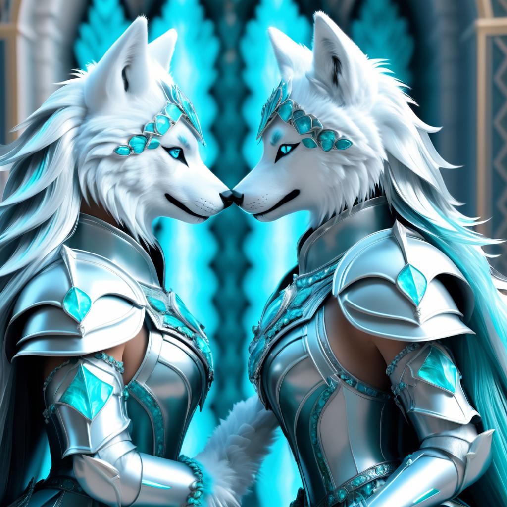 Elegant Wolf Girls in Stunning Armor