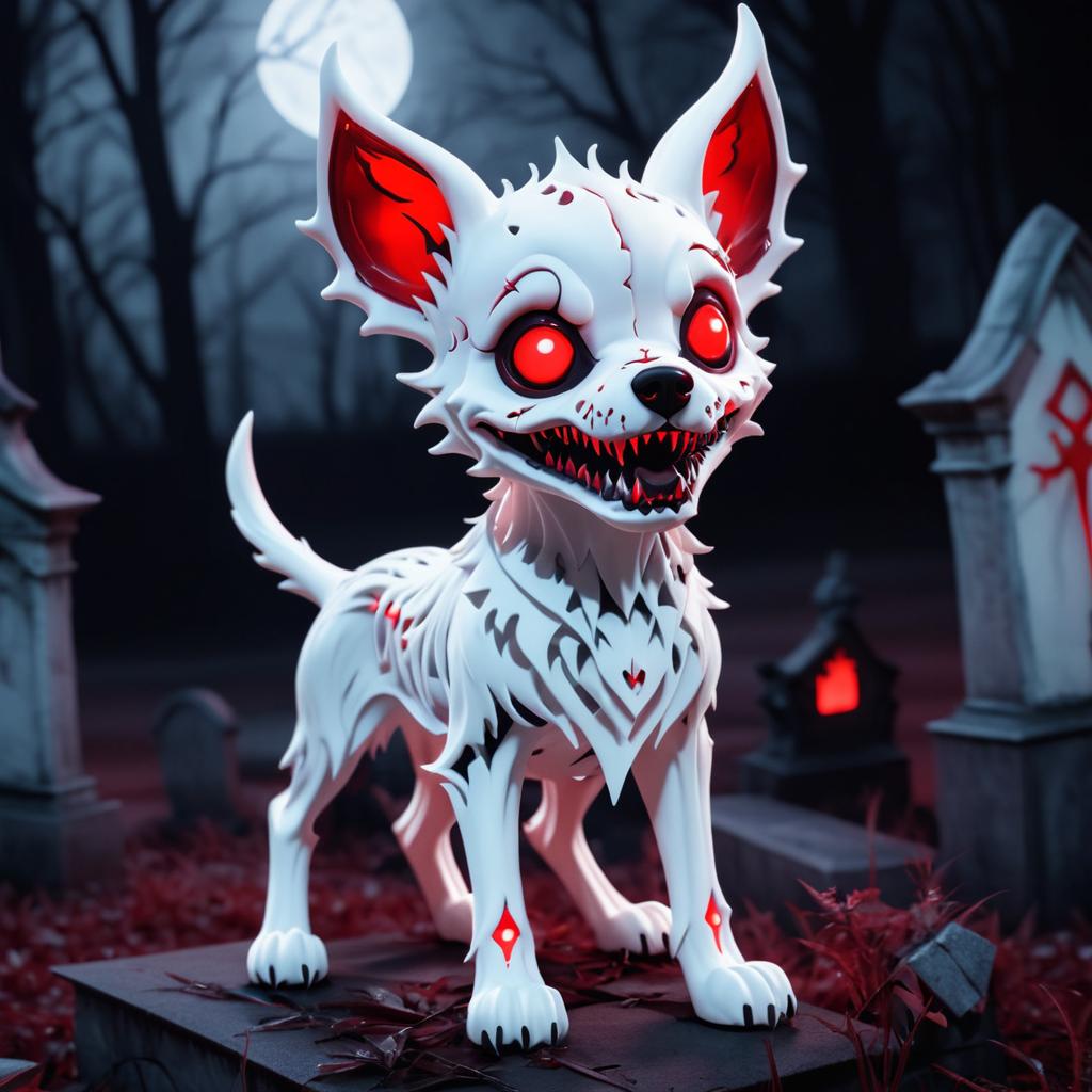 Charming Yet Sinister Skeletal Dog