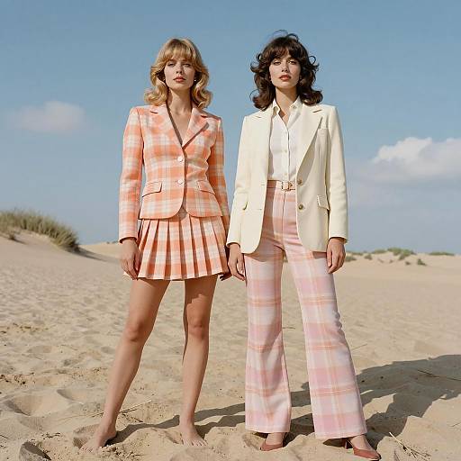 Chic 1970s Pastel Fashion Editorial Shoot