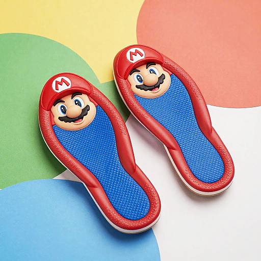 Vibrant Mario-Inspired Cartoon Thong