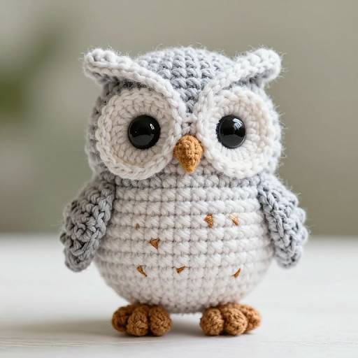 Whimsical Crochet Owl Guardian