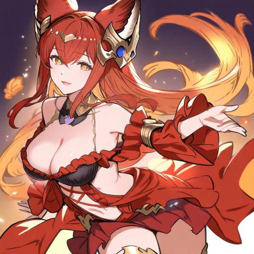 Illustration of Anthuria, granblue fantasy in the style of Haruichi (komikal)