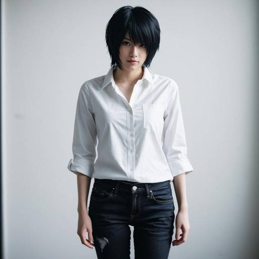 Minimalist L Cosplay with Bokeh Effects