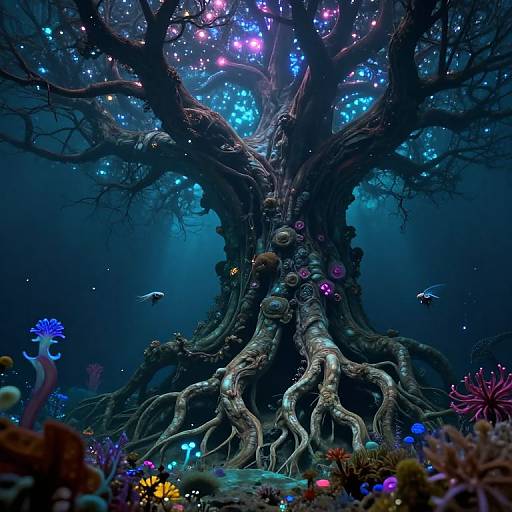 Enigmatic Underwater Primeval Tree