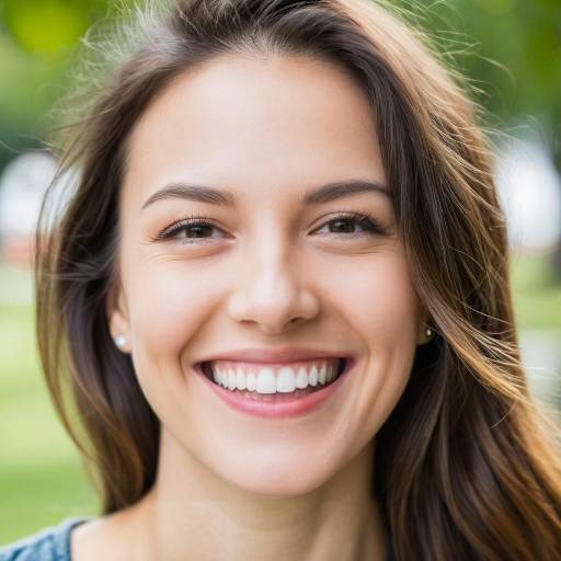 Joyful Woman's Portrait in Natural Light
