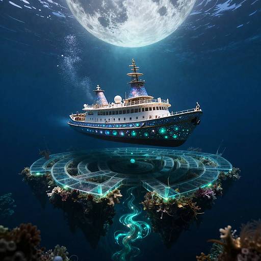 Opal-Encrusted Clipper in Glass Isle Maze