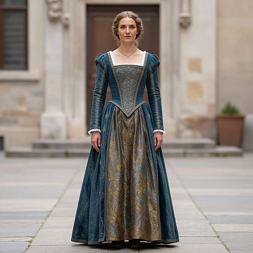 Medieval European Woman in Costume