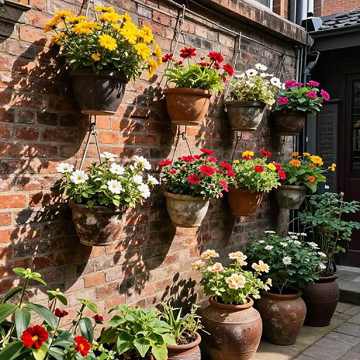 Charming Urban Courtyard Planters