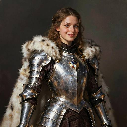 Noble Warrior Princess in Detailed Portrait