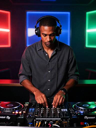 Cinematic Nightclub DJ in Action