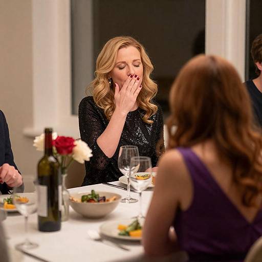 Elegant Dinner Gathering with Diverse Guests