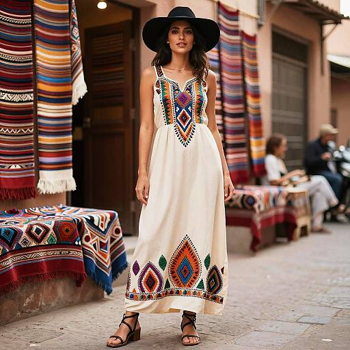 Whimsical Style Woman in Marrakech