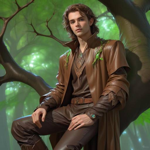 Fantasy Druid Portrait in Nature