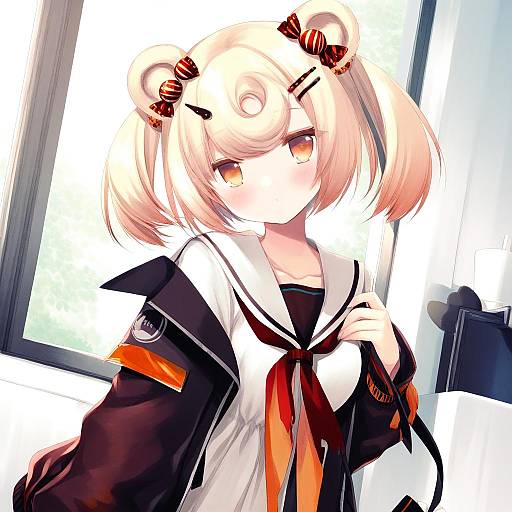 Illustration of Gummy (arknights), arknights in the style of Miyasu risa