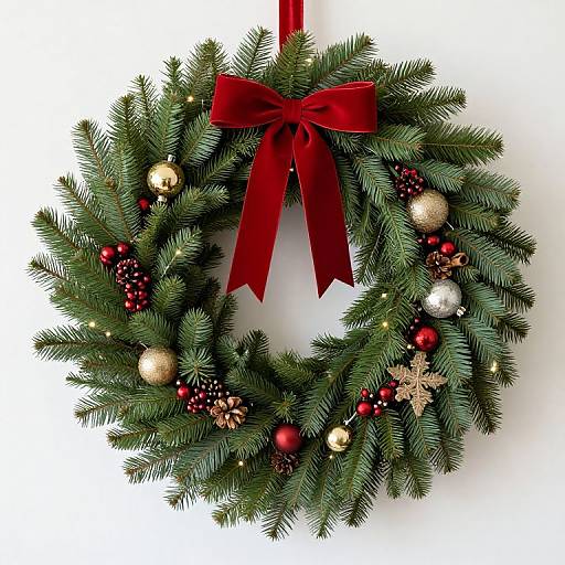 Whimsical 30-Inch Christmas Wreath