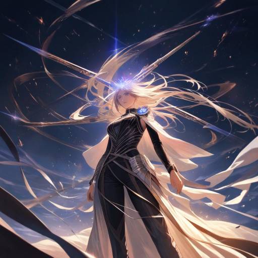 Anime Heroine on a Magical Platform