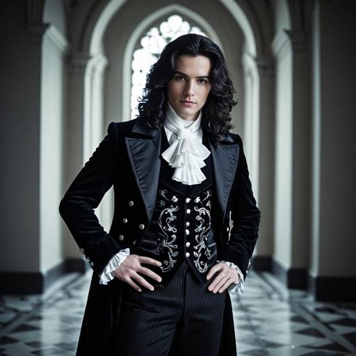 Elegant Gothic Aristocrat Cosplay Costume