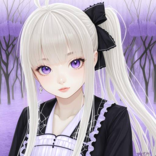 Illustration of Akizuki kanna, cafe stella to shinigami no chou in the style of Epiphone (flet06)