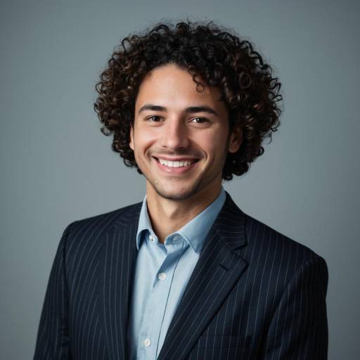 Smiling Man in Pinstripe Suit Portrait