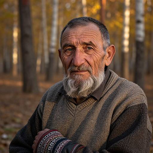 Photorealistic Portrait of Wise Elder