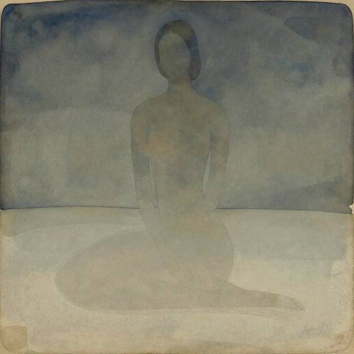 Serene Abstract Encaustic Texture Art